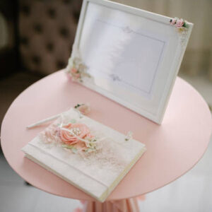 The "Eternal Echoes" Linen Guestbook
